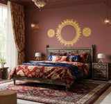 Golden Sun Wall Decal | Boho Mandala Wall Art