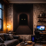 3D Mystery Tunnel Wall Decal | Dark Brick Hallway Mural