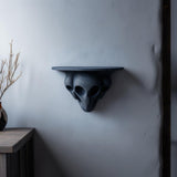 3D Printed Alien Head Wall Shelf | Sci-Fi Horror Floating Ledge | Dark Fantasy UFO Decor for Gaming Room, Man Cave or Modern Interior