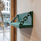 3D Printed Chain Wall Shelf | Industrial Floating Ledge with Chains | Modern Minimalist Shelf for Urban, Loft or Gaming Interior