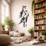 Minimalist Horse Decal | Full Body Line Art | Modern Equestrian Decor | Horse Silhouette Mural | Minimalist Animal Sticker | Horse Wall Art