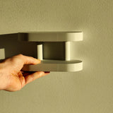 3D Printed Minimalist Wall Mounted Double Shelf | 3D Printed Modern Floating Wall Shelf |Sculptural Storage Shelf for Contemporary Interiors