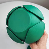 3D Printed Nature-Inspired Pet Cremation Urn with Leaf Design | Organic 3D Printed Memorial Urn for Pets |Modern Botanical Remembrance Decor