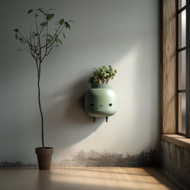 Alternate product view of 3D Printed Character Wall Planter.