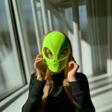 3D Printed Alien Mask | Futuristic Sci-Fi Face Mask | Unique Cosplay Prop