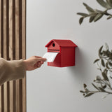 Mailbox Toilet Paper Holder | 3D Printed Wall Mounted Dispenser Box with Roof | Cute Bathroom Decor, Restroom Organizer, Funny Guest Gift