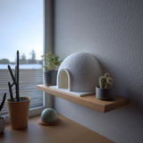 Cute Igloo Dome Shelf Decor | 3D Printed Minimal Winter House Display | Modern Desk or Bookshelf Accent for Cozy Nordic Interiors Decor