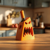 Monster Wine Bottle Holder for Standard Bottles | 3D Printed Funny Creature Wine Rack Display for Kitchen Bar Shelf Decor Accent Game Room