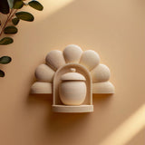 Wall Mounted Memorial Shelf with Urn | 3D Printed Pet Ashes Keepsake Display | Modern Home Remembrance Decor Accent Keepsake Gift Set Art