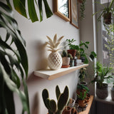 Geometric Pineapple Memorial Urn | 3D Printed Keepsake Ash Container | Modern Home Decor for Pet Remembrance Display Shelf Accent