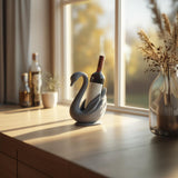 Swan Wine Bottle Holder for Standard Bottles | 3D Printed Elegant Animal Wine Rack Display for Kitchen Shelf Decor Accent for Modern Homes