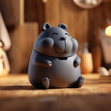 Chubby Hamster Memorial Urn with Lid | 3D Printed Pet Ashes Keepsake Container for Cozy Shelf Decor and Small Animal Remembrance Display