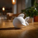 Fish Memorial Urn with Lid | 3D Printed Pet Ashes Keepsake Container for Peaceful Shelf Decor and Small Pet Remembrance Display Keepsake
