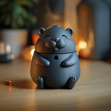 Hamster Memorial Urn with Lid | 3D Printed Pet Ashes Keepsake Container for Peaceful Shelf Decor and Cozy Home Remembrance Display Accent