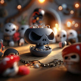 Skull Jewelry Organizer | Skull Ring Holder | Gothic Jewelry Stand | 3D Printed Earring Display | Halloween Vanity Tray Decor