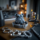 Bulldog Jewelry Organizer | Dog Ring Holder | 3D Printed Mens Watch Tray | Pet Lover Jewelry Dish | Dresser Valet Tray | Gift For Him Dad