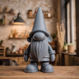 3D printed Nordic gnome figurine with pointed hat and textured beard