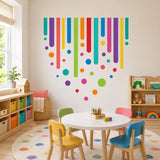 Colorful Abstract Wall Art Print | Rainbow Drip Decor | Modern Geometric Artwork | Kids Room Poster | Playroom Wall Decor | Bright Color Art