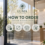 Custom Window Decal for Glass | Business Logo Sticker | No Background | Shape Cut Vinyl