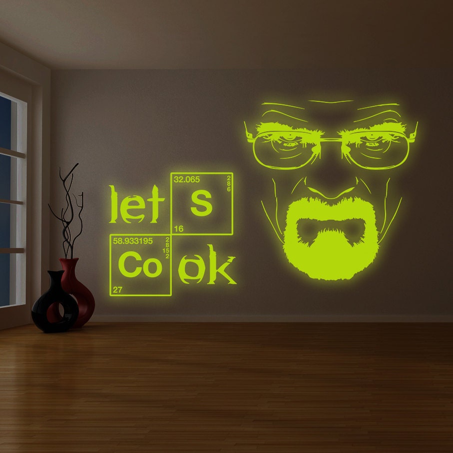 Custom Glowing Vinyl Wall Decal - Customised Glow in Dark Ceiling Sticker