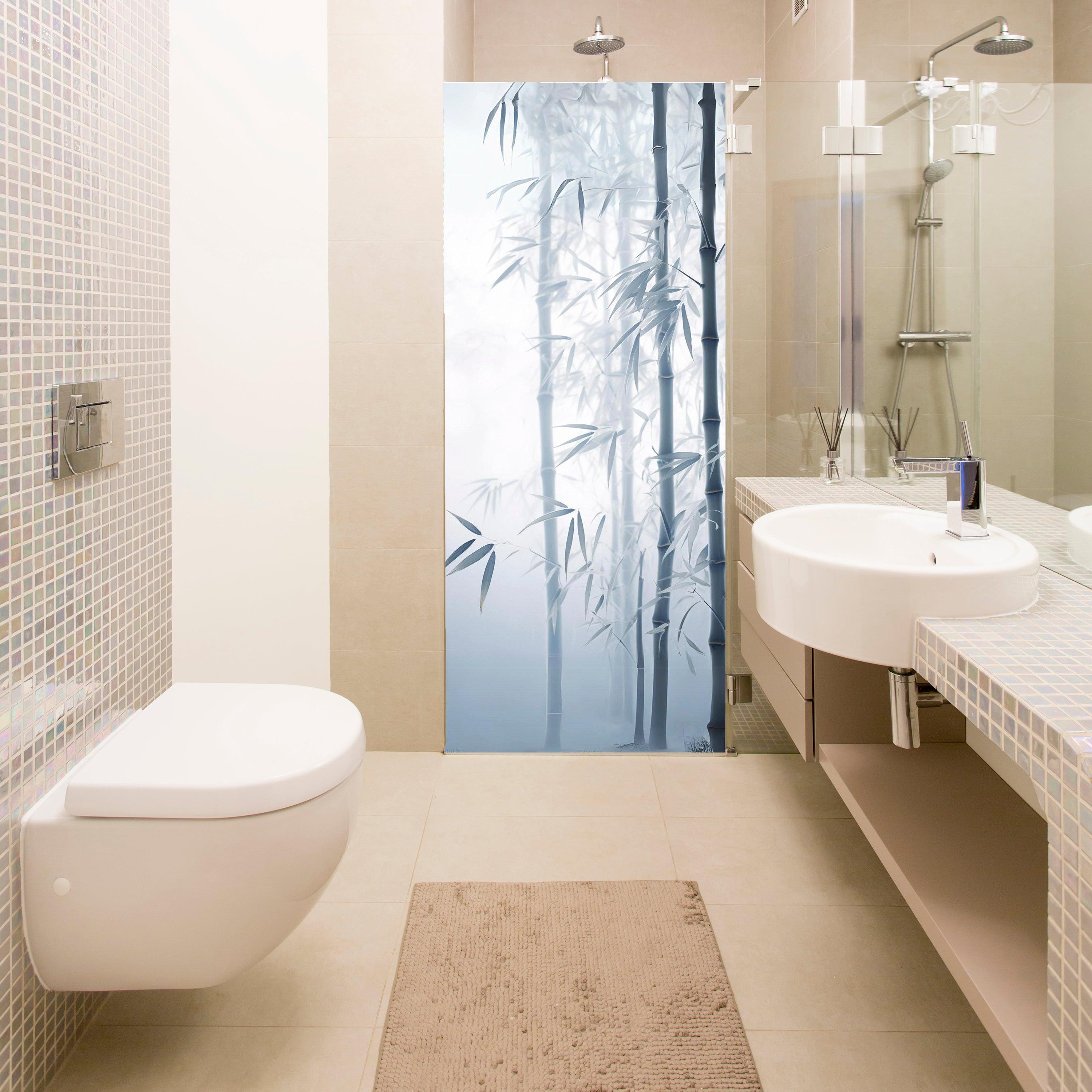 Shower Door Decal Tranquil Bamboo Forest - Thumbnail 2