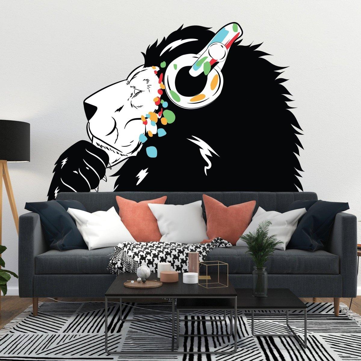 Lion Theme Wall Stickers Groove Decals - Thumbnail 2