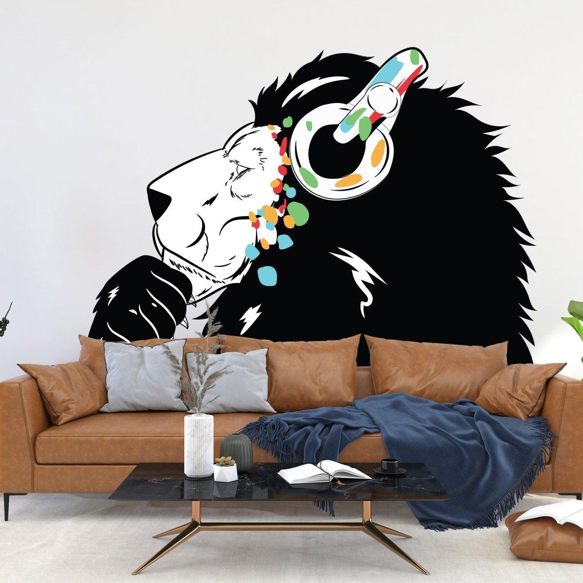 Lion Theme Wall Stickers Groove Decals - Thumbnail 3