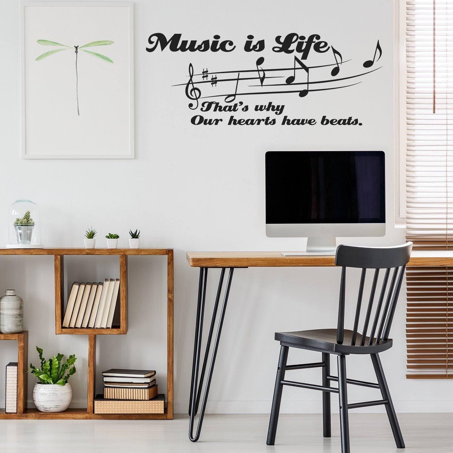 Vinyl Wall Decal with Musical Inspiration Design - Thumbnail 4