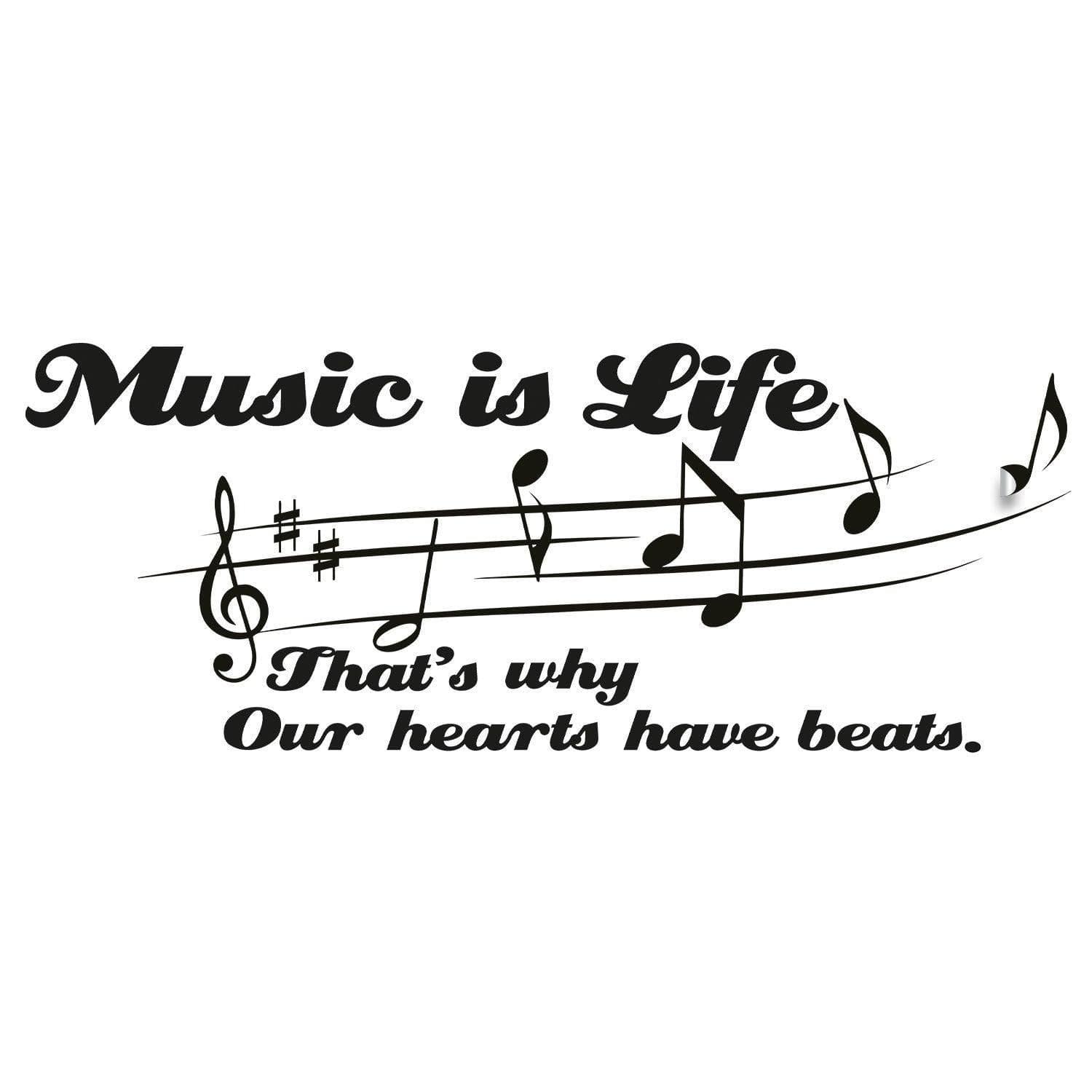 Vinyl Wall Decal with Musical Inspiration Design - Thumbnail 5