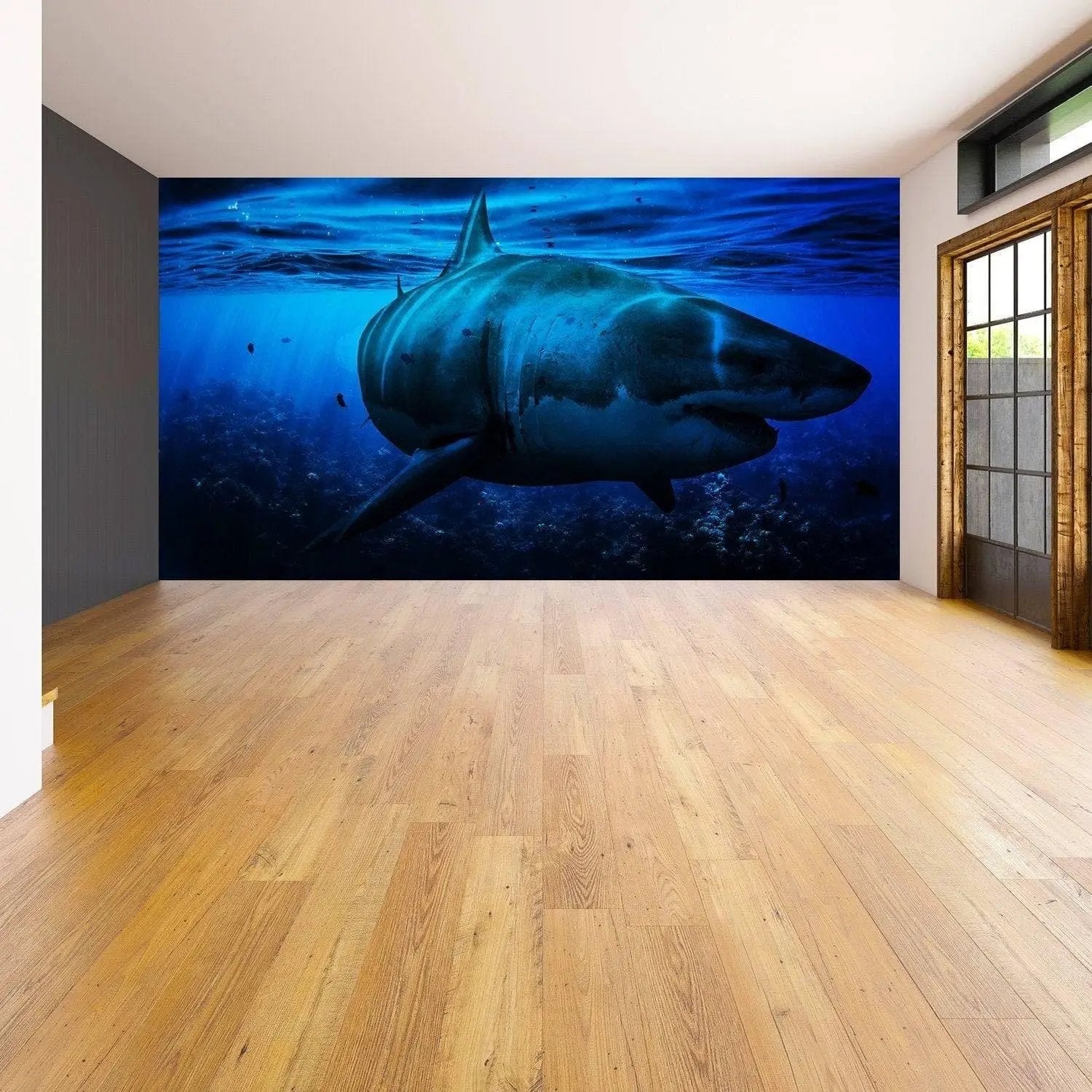 Ocean Shark Wallpaper Art Decal - Thumbnail 5