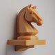 3D Printed Chess Knight Wall Shelf | Classic Strategy Floating Ledge with Horse Head | Board Game Decor for Office, Study or Gaming Room