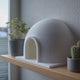 Cute Igloo Dome Shelf Decor | 3D Printed Minimal Winter House Display | Modern Desk or Bookshelf Accent for Cozy Nordic Interiors Decor