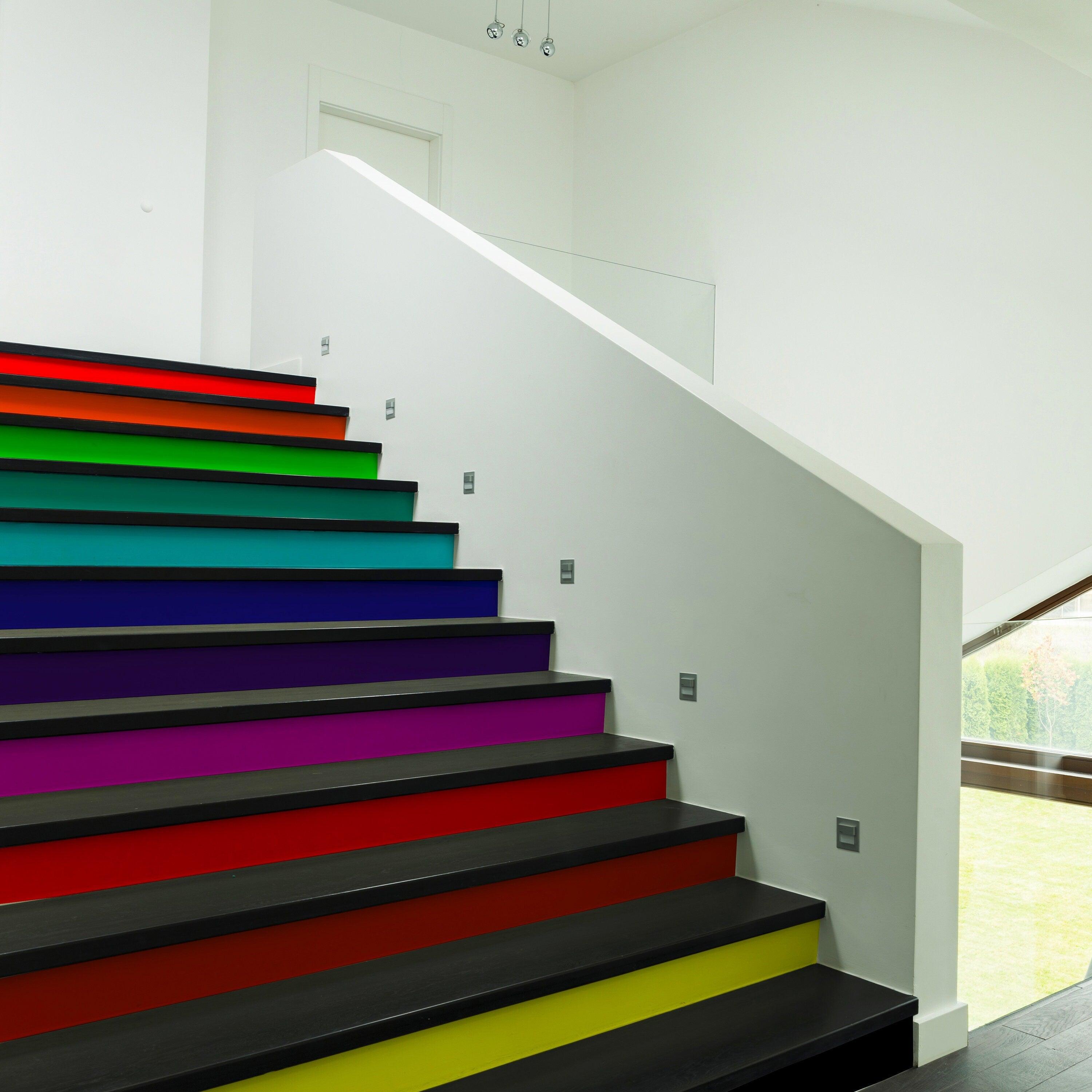 Rainbow Stair Riser Decals - Thumbnail 2