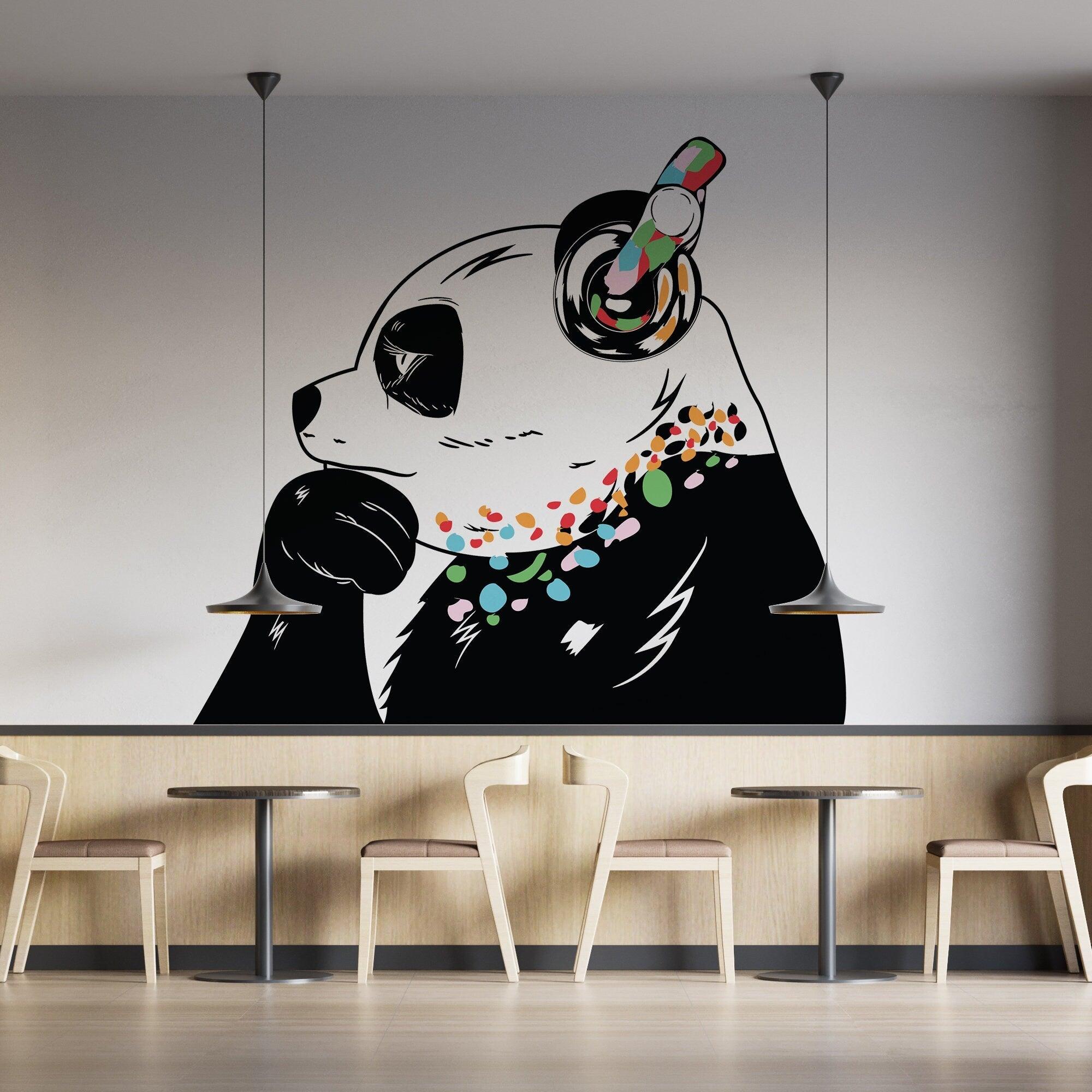 Banksy Panda Street Art Inspired Decal - Thumbnail 3