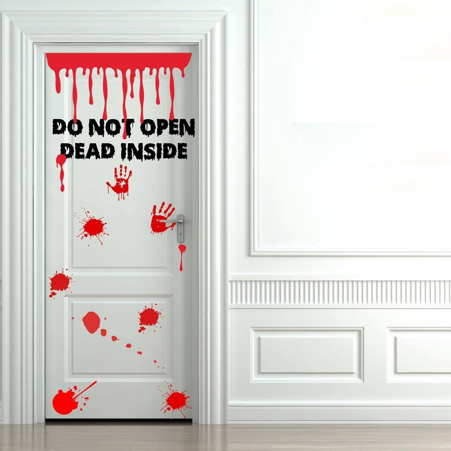 Zombie Bathroom Door Sticker - Spooky Sanctuary Vinyl Decal