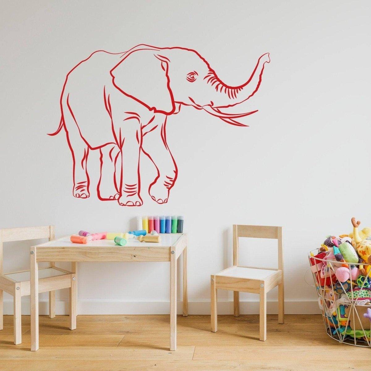 Vinyl Wall Elephant Decals - Thumbnail 4