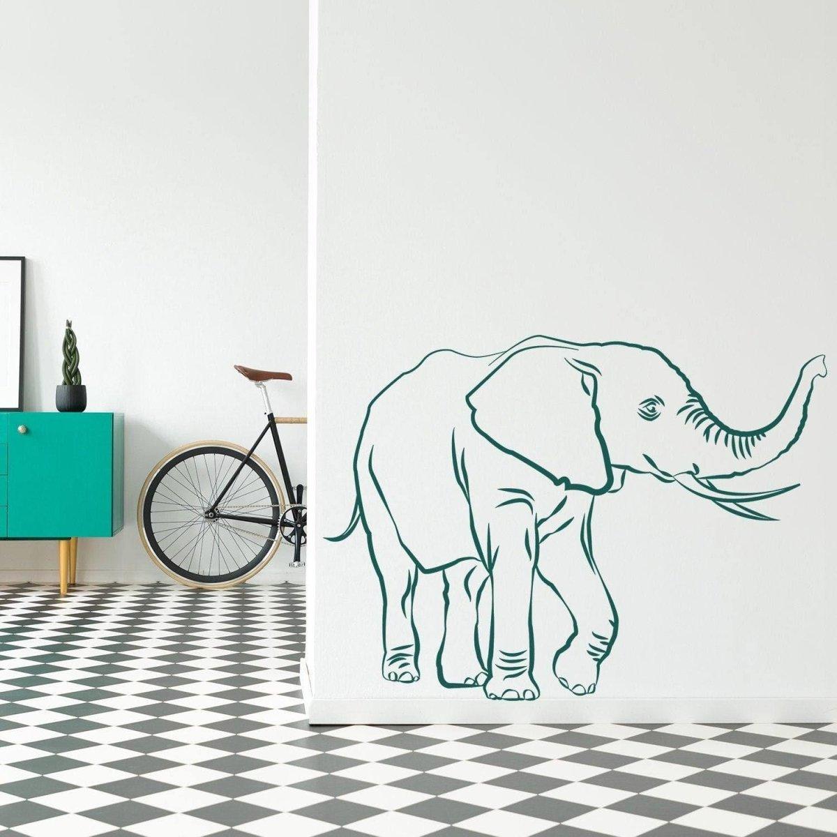 Vinyl Wall Elephant Decals - Thumbnail 2