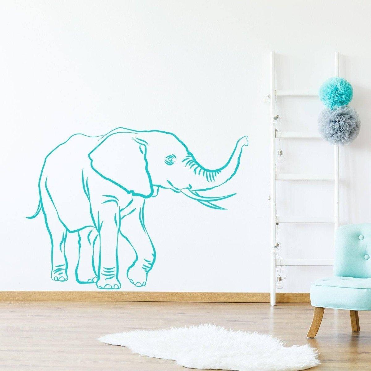 Vinyl Wall Elephant Decals - Thumbnail 3