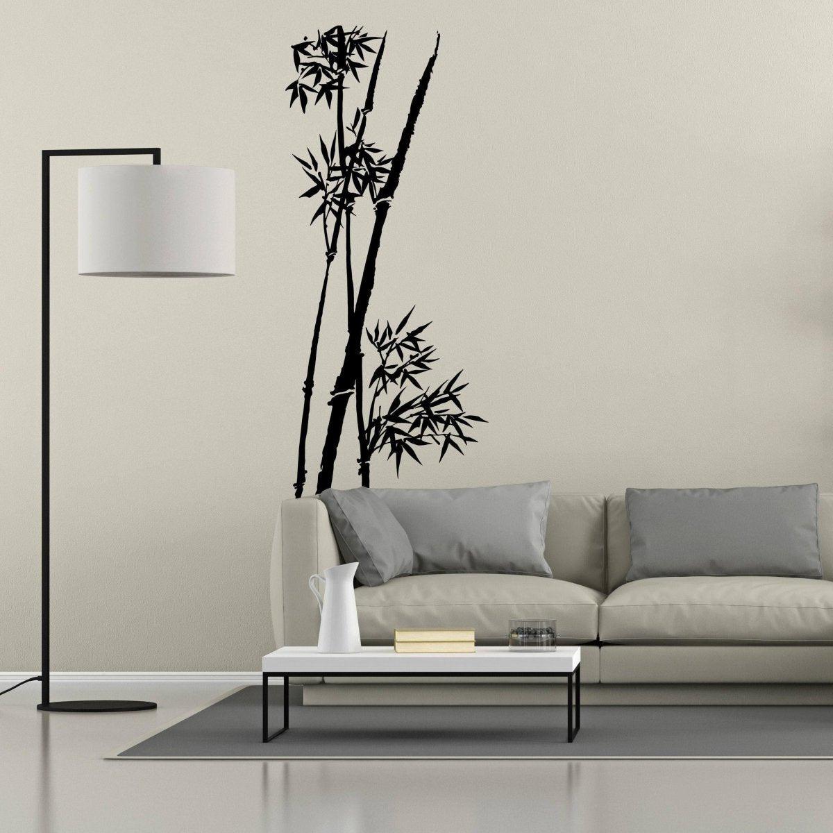 Bamboo Wall Art Decal Paradise Wall Sticker Tropical Bamboo Mural