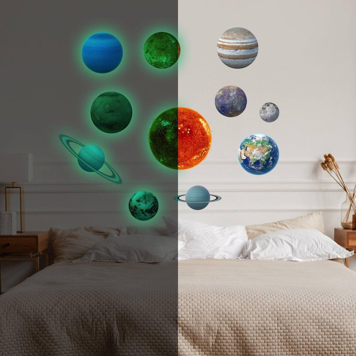 Solar System Wall Stickers Celestial Glow Decals