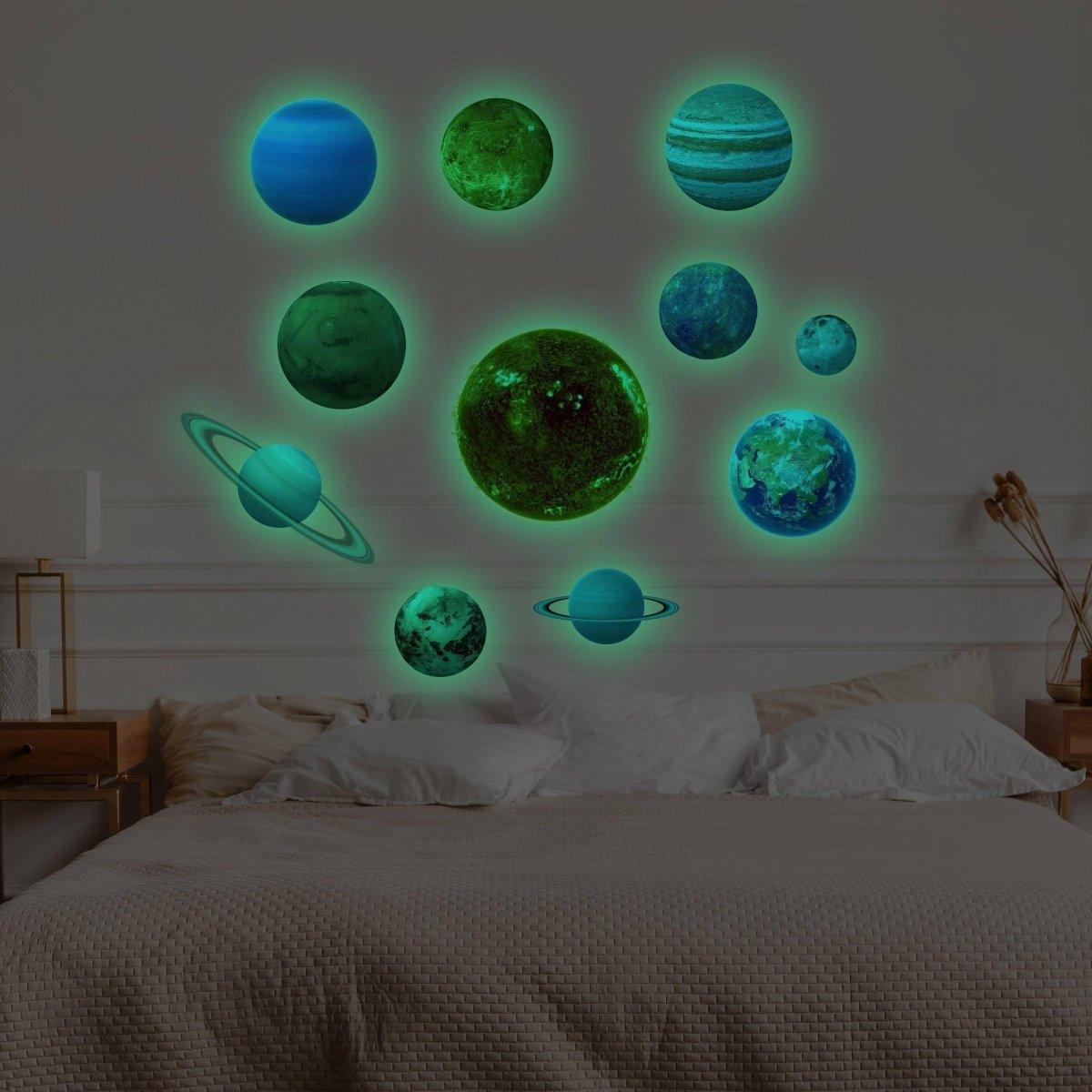 Solar System Wall Stickers Celestial Glow Decals - Thumbnail 5