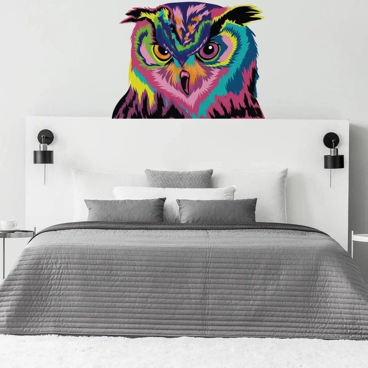 Colorful Owl Wall Sticker - Thumbnail 5