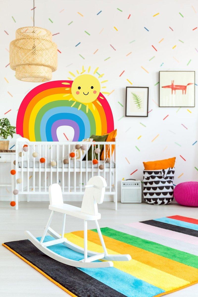 Vibrant Vinyl Rainbow Wall Decal - Thumbnail 3