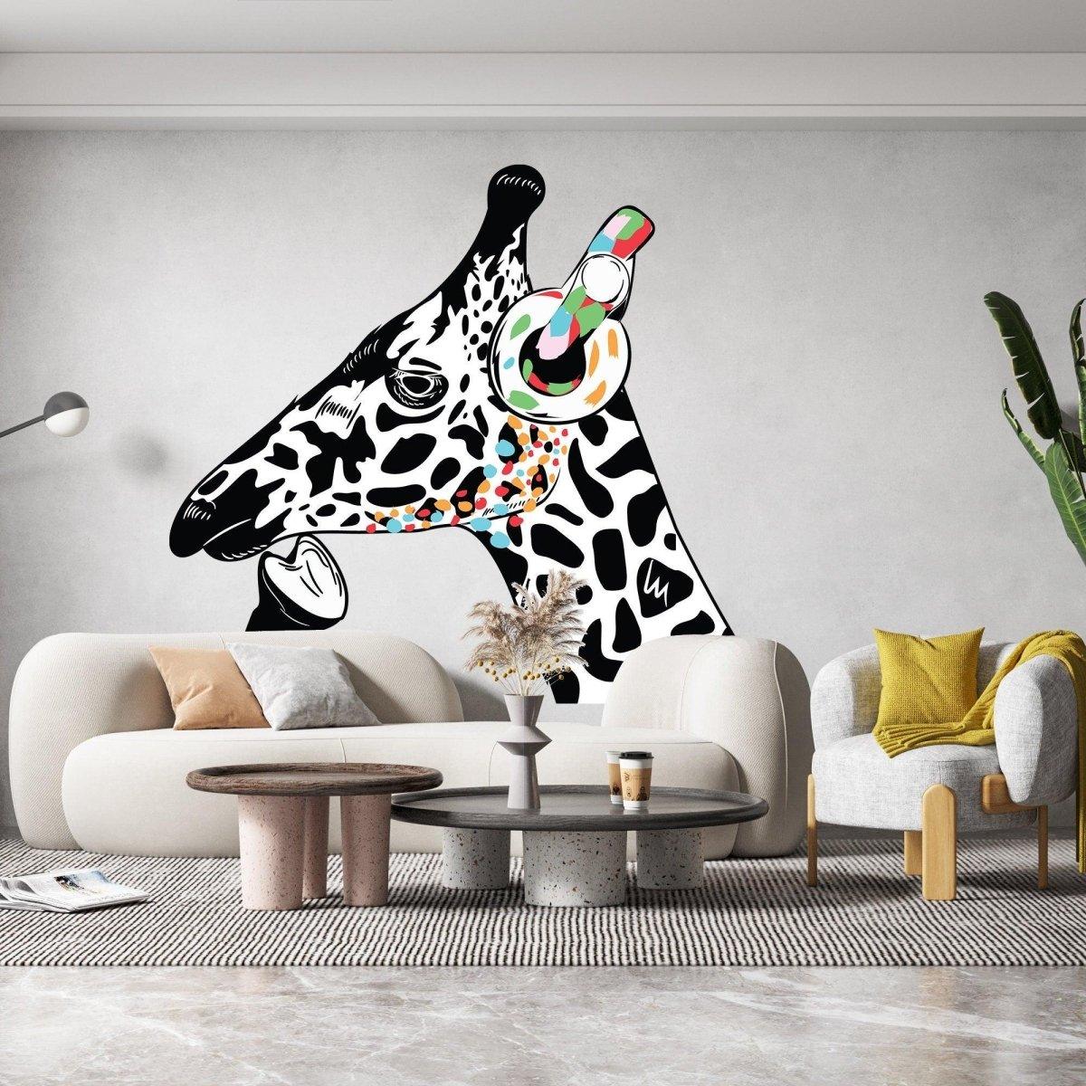 Contemplative Giraffe Wall Sticker - Thumbnail 5