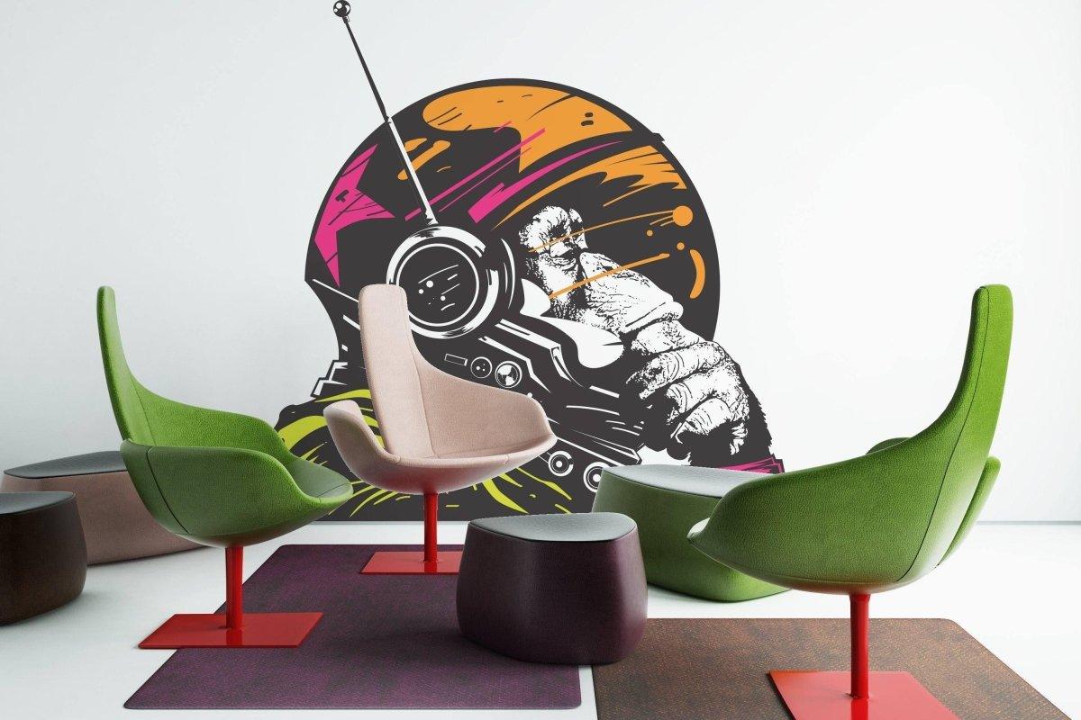 Astronaut Space Monkey Wall Decal - Thumbnail 4