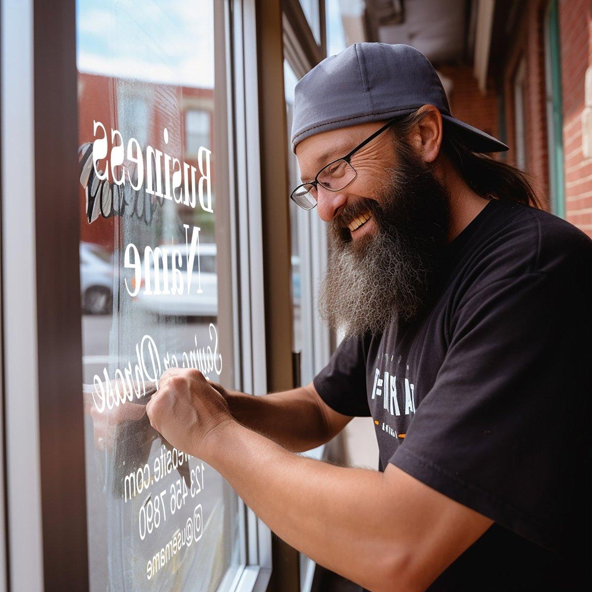 Custom Vinyl Window Decal – Personalized Shop Sign – Design Your Own Sticker