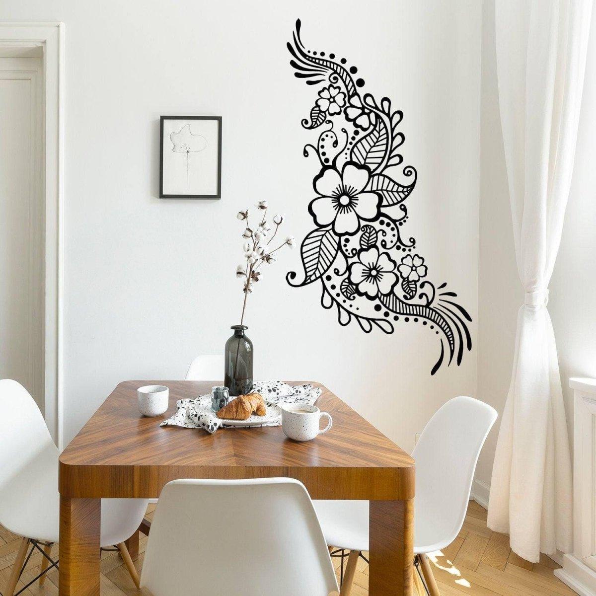 Henna Art Inspired Wall Sticker