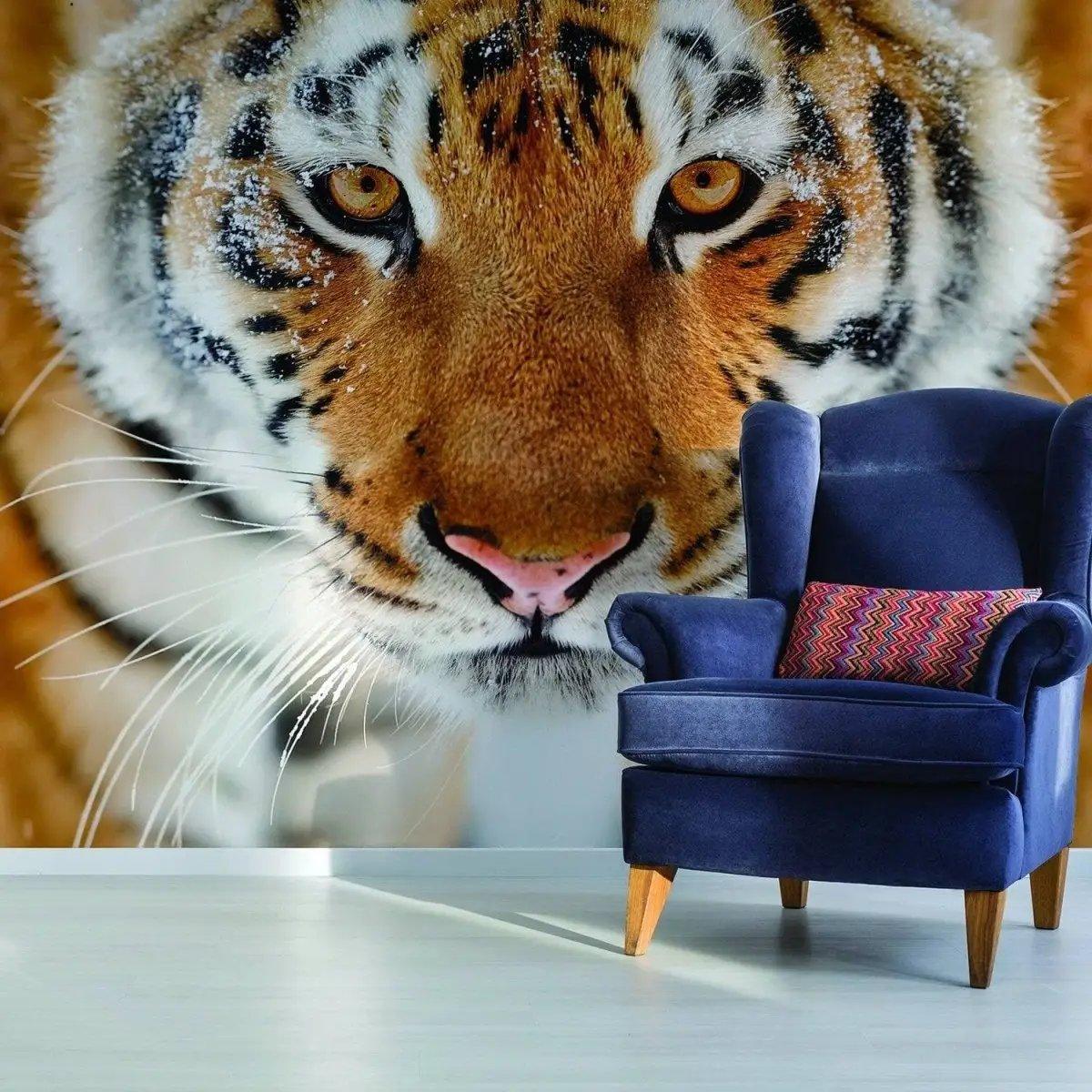 Tiger Wallpaper Stick and Peel Decal - Thumbnail 3