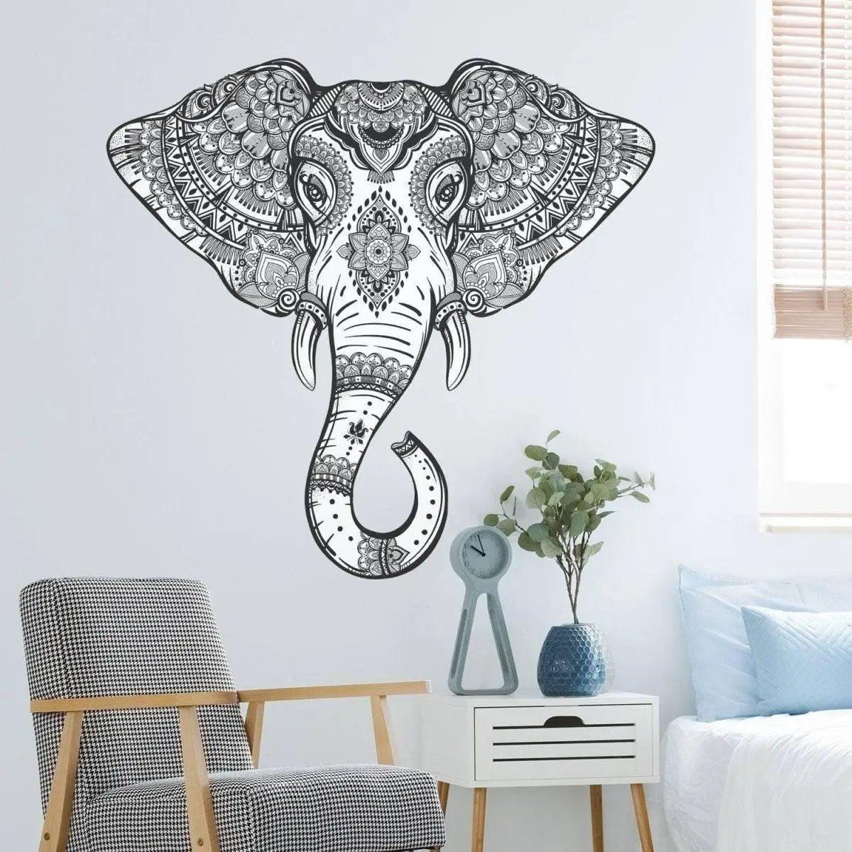 Vinyl Wall Sticker Tribal Elephant