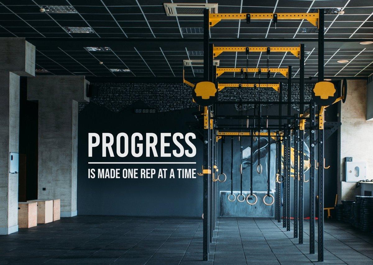 Progressive Rep by Rep Fitness Motivation Wall Sticker